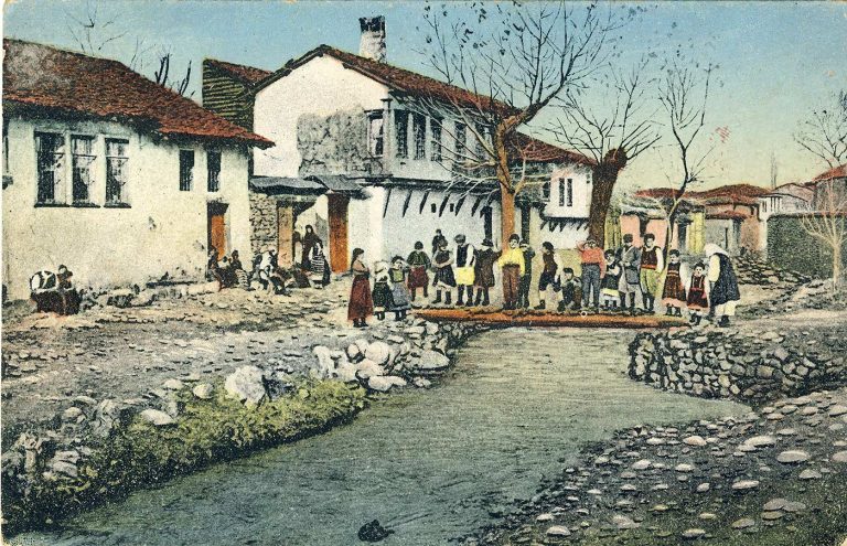 Реката Курделес во западниот дел од градот во пролетта 1917 година