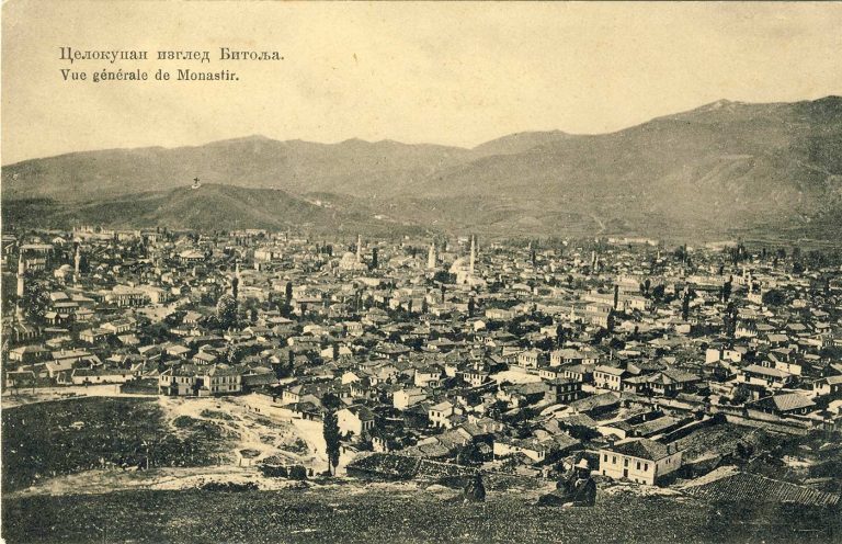 Панорама на Битола од Смилевски Баир кон југозапад, 1913 г